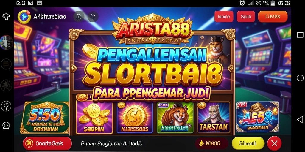 Tampilan menakjubkan dari gameplay Slot ARISTA88 dengan animasi yang halus.