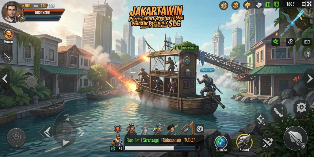 Visual menakjubkan dari gameplay strategi JAKARTAWIN.
