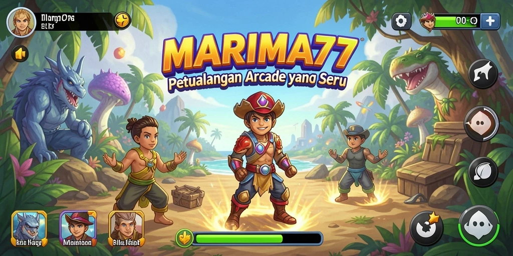 Tampilan gameplay MARIMA77 yang seru dan penuh tantangan.