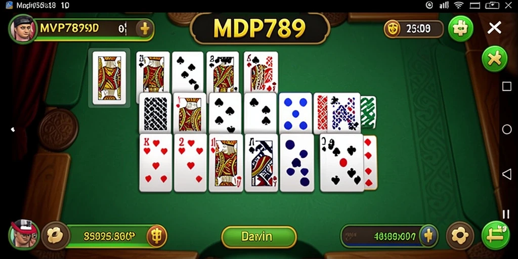 Screenshot gameplay Domino di MVP789 yang menampilkan suasana permainan yang menegangkan.