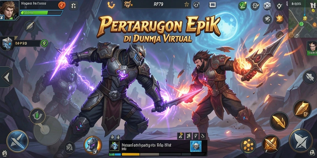 Tangkapan layar dari gameplay seru RP79 dengan aksi pertarungan yang intens.