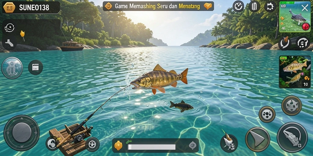 Tangkapan ikan yang menakjubkan dalam SUNEO138 saat memancing di danau.