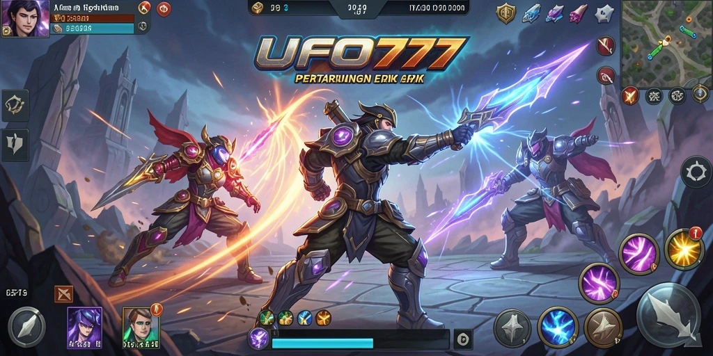 Tampilan aksi mendebarkan di dunia fantasi UFO777.